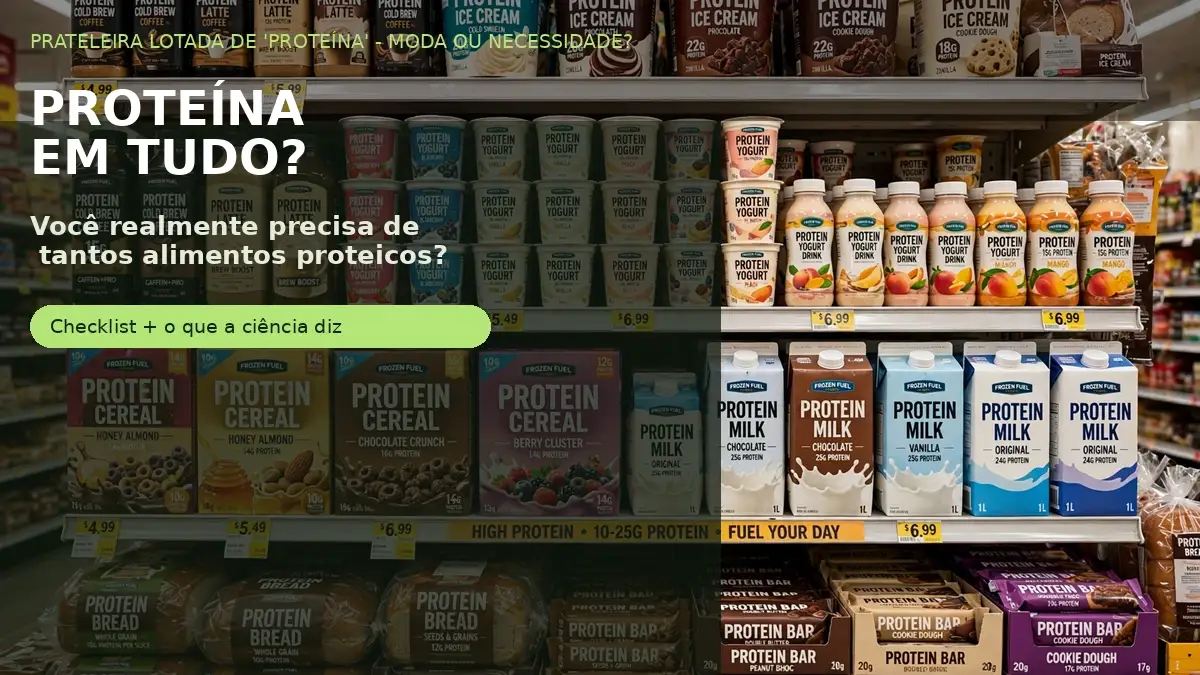 Proteína em Tudo: Você Realmente Precisa de Tantos Alimentos Proteicos?