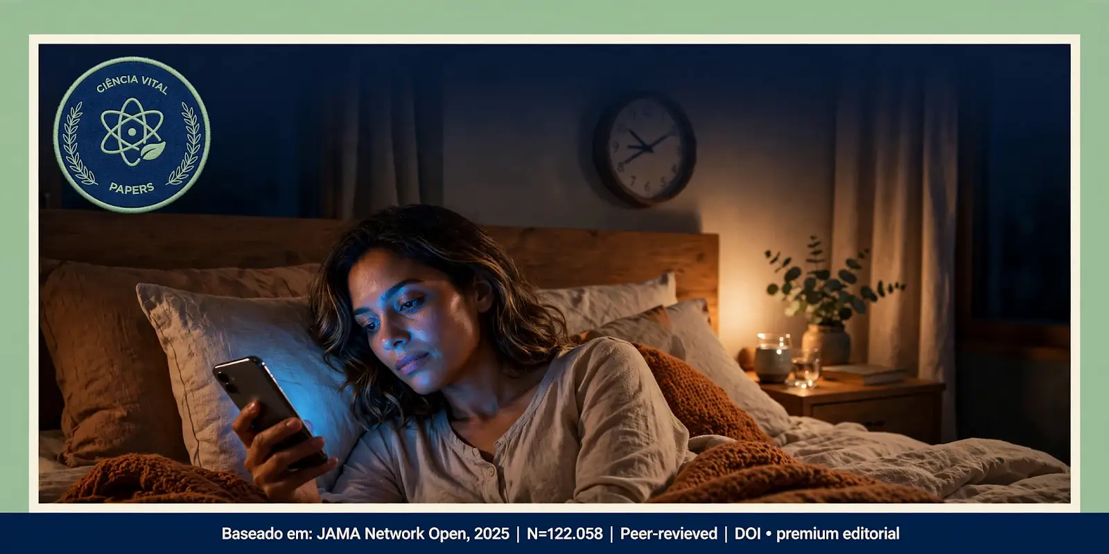 Celular antes de dormir: o que a ciência diz sobre o seu sono